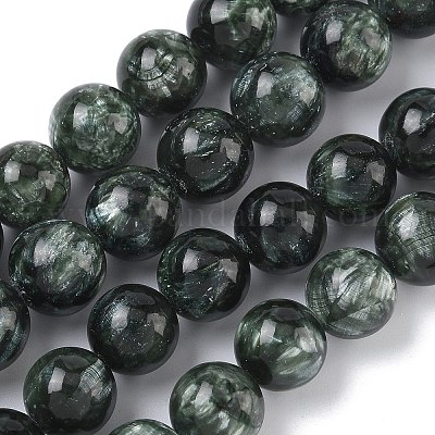 Природные SERAPHINITE нитей бисера&nbsp;G-C270-O01-11-1