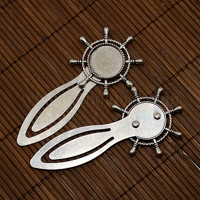 18 мм прозрачная крышка куполом из стекла кабошон антикварного серебра DIY сплава портрет шлем закладки материалы DIY-X0119-AS-NR-1