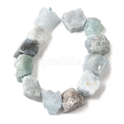 Природные Аквамарин бисер нитей G-S386-C18-1