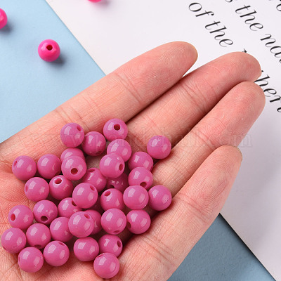 Непрозрачные акриловые бусины MACR-S370-C8mm-A13-1