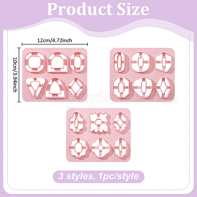 3 шт. 3 Молды из АБС-пластика&nbsp;DIY-ME0002-47-1