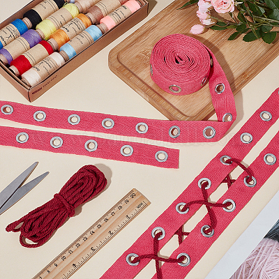 Хлопковые ленты с рисунком «елочка»&nbsp;OCOR-WR0001-55C-1