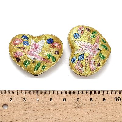 Бусины ручной работы перегородчатой CLB-Z001-05G-1