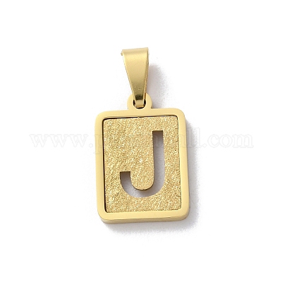 Подвески-алфавиты из нержавеющей стали 304 STAS-S152-01G-J-1