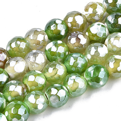 Гальванизирует естественно агат бисер пряди&nbsp;LS-G-T131-54O-1