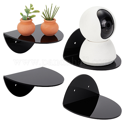 Акриловая настенная клейкая полка для камеры с железным винтом ODIS-WH0002-87A-1