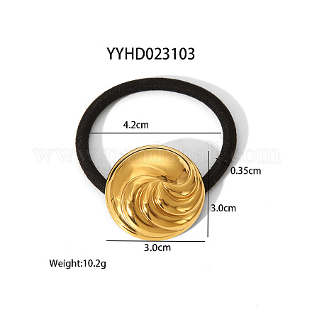 Резинка для волос из нержавеющей стали эластичная повязка на голову черные аксессуары для волос YL7975-2-1