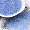 Transparent Colours Glass Round Seed Beads, Cornflower Blue, 2~2.5x1.5mm, Hole: 1mm, about 28125pcs/pound