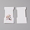 Paper Hair Clip Display Cards, Feather Pattern, Colorful, 11.5x6.6x0.03cm, 100pcs/set