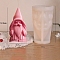 3D Christmas Santa Claus DIY Silicone Statue Candle Molds, Aromatherapy Candle Moulds, Portrait Sculpture Scented Candle Making Molds, White, 7.6x7.8x13.2cm