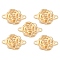 Aolly Magnetic Clasps, for Jewelry Making, Rose, Golden, 18x11.5x6mm, Hole: 1.2mm