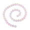 1Strand Cat Eye Beads Strands, Round, Mixed Color, 7.5~8mm, Hole: 1mm, about 48pcs/strand, 13.58''~13.78''(34.5~35cm)