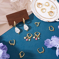 10 шт. фурнитура для сережек-колец 5 стилей&nbsp;KK-TA0002-98