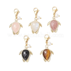 Подвеска в виде черепахи из натурального кварцевого кристалла HJEW-JM03321