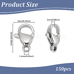 Застежки-карабины из нержавеющей стали 304&nbsp;STAS-PH0007-02D