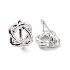 Серьги-кольца из латунной проволоки с застежкой сзади&nbsp;KK-G420-16P