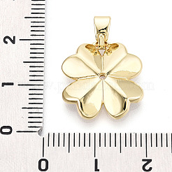 Латунные микропаве прозрачные подвески с фианитом&nbsp;KK-T080-15B-G