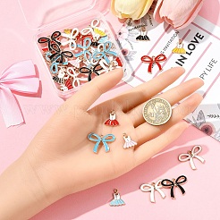 40шт 10 стиля подвески из сплава с эмалью&nbsp;ENAM-YW0005-63