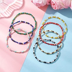 7шт наборы браслетов из стеклянных бусин&nbsp;BJEW-MZ00297