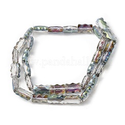 Стеклянные бусины с гальваническим покрытием &nbsp;EGLA-L045-F-HP01