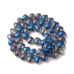 Прозрачные гальванические стеклянные бусины&nbsp;EGLA-P050-FR05