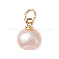 Подвески из натурального культивированного пресноводного жемчуга с двух сторон полированные&nbsp;PALLOY-JF04916-01