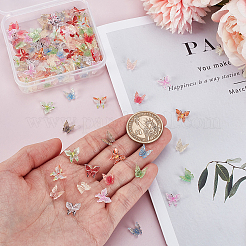 120 шт. 12-х цветные кабошоны из смолы для дизайна ногтей в виде бабочек&nbsp;MRMJ-HY0001-39