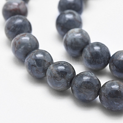 Натуральный мрамор бисер нитей&nbsp;G-K211-6mm-B