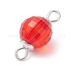 Акриловые подвески с круглыми звеньями квадратной огранки&nbsp;PALLOY-JF02781