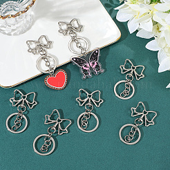 18 шт. застежки для брелка из сплава&nbsp;KEYC-SC0001-74B-P