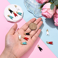 Подвески из латуни с эмалью&nbsp;KK-YW0003-42A