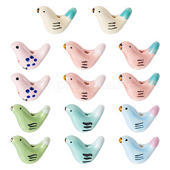 14шт 7 цвета фарфоровые бусины ручной работы&nbsp;PORC-TA0001-18