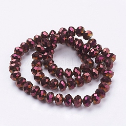 Гальванические стеклянные бусины&nbsp;LS-EGLA-R080-8mm-08