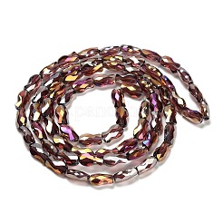 Стеклянные бусины с гальваническим покрытием &nbsp;EGLA-P066-01A-AB13