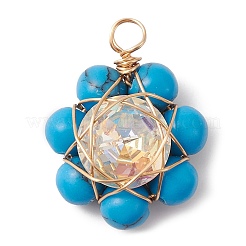 Подвески-цветы из натуральных и синтетических драгоценных камней&nbsp;PALLOY-JF02158