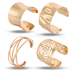 4шт 4 стиля браслетов из сплава и железа для женщин&nbsp;BJEW-CY0001-01