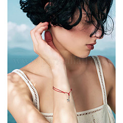 40шт 4 цвета регулируемый нейлоновый шнур браслеты изготовление&nbsp;BJEW-TA00672