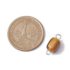 Подвески-коннекторы из натуральных смешанных драгоценных камней кубовидной формы&nbsp;PALLOY-JF02788-02