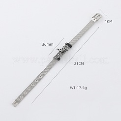 Браслеты для часов из нержавеющей стали 304 в стиле панк для мужчин&nbsp;ZQ0650