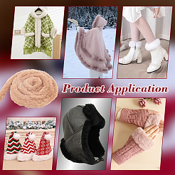 1 шт. аксессуаров для костюма из искусственной шерсти&nbsp;AJEW-PH0007-43C