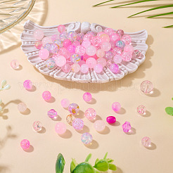 80 г прозрачных стеклянных бусин&nbsp;DGLA-TA0001-47E