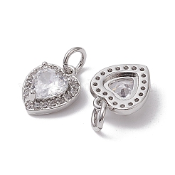 Латунные подвески с микропаве на День святого Валентина&nbsp;KK-K360-23P