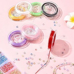 8 рулон 8-х цветов прочная эластичная бисерная эластичная нить EW-FS0001-02