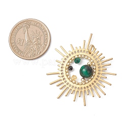 Подвески из окрашенного натурального тигрового глаза и агата&nbsp;PALLOY-MZ01089-02