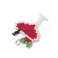 6шт 6 цвета подвески из стеклянного бисера&nbsp;PALLOY-MZ00913