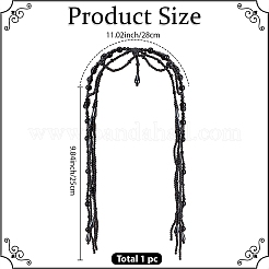 1 шт. пластиковые бусины для волос&nbsp;OHAR-GF0001-52A