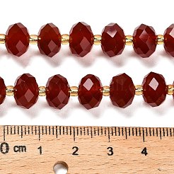 Природного сердолика нитей бисера&nbsp;G-P573-A65-10x6mm