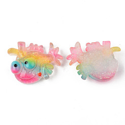 Кабошоны радуги смолы&nbsp;CRES-N024-44