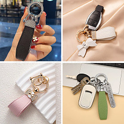 1 шт. брелки с пружинными кольцами из сплава со стразами своими руками&nbsp;FIND-TA0008-54B-G