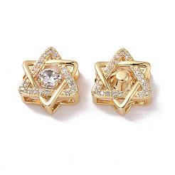 Латунные микропаве прозрачные кубические циркониевые подвески&nbsp;KK-G420-07G